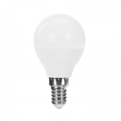 BOMBILLA LED ESFERICA G45 E14 6W (40W) 470LM 3000K 15000H Raydan Home BL.1
