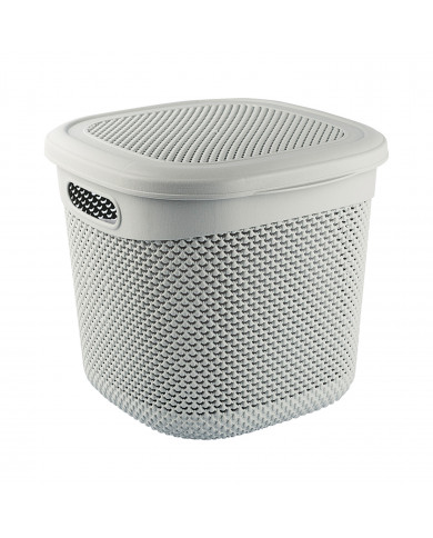 CESTA DISEÑO GOTAS GRANDE COLORES SURTIDOS (32x30,5x28cm) 15L