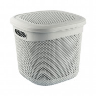 CESTA DISEÑO GOTAS RECTANGULAR COLORES SURTIDOS (50,5x32x23cm) 27L