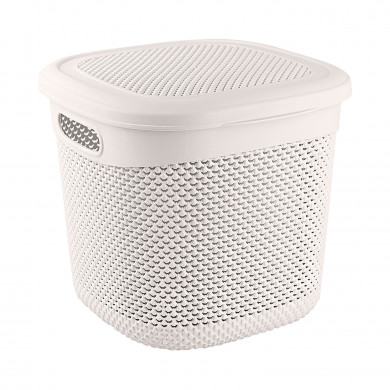 CESTA DISEÑO GOTAS GRANDE COLORES SURTIDOS (32x30,5x28cm) 15L