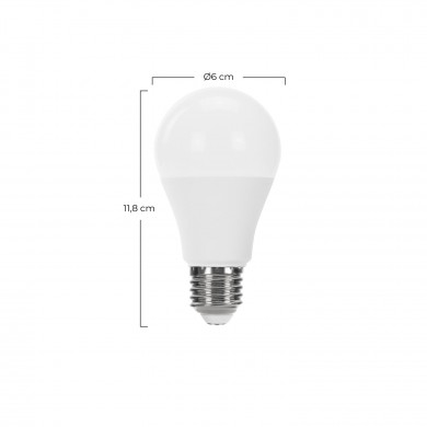 BOMBILLA LED ESTANDAR A60 E27 11W (75W) 1055LM 6000K 15000H Raydan Home BL.1
