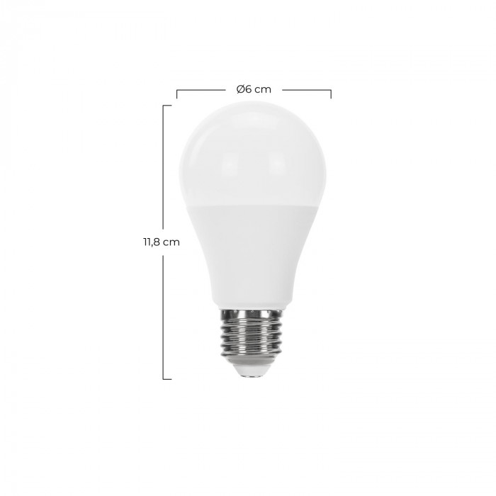BOMBILLA LED ESTANDAR A60 E27 11W (75W) 1055LM 6000K 15000H Raydan Home BL.1
