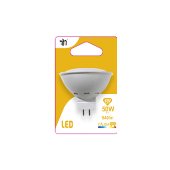 BOMBILLA LED SPOTLIGHT MR16 12V GU5.3 6W (50W) 540LM 3000K 15000H BL.1