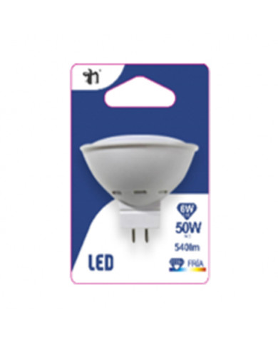 BOMBILLA LED SPOTLIGHT MR16 12V GU5.3 6W (50W) 540LM 6000K 15000H BL.1