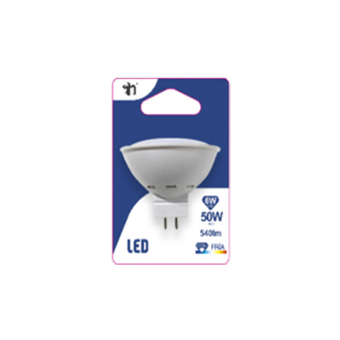 BOMBILLA LED SPOTLIGHT MR16 12V GU5.3 6W (50W) 540LM 6000K 15000H BL.1