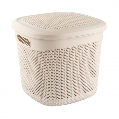 CESTA DISEÑO GOTAS GRANDE COLORES SURTIDOS (32x30,5x28cm) 15L