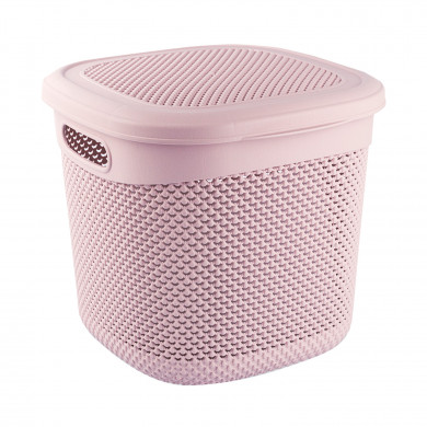 CESTA DISEÑO GOTAS GRANDE COLORES SURTIDOS (32x30,5x28cm) 15L