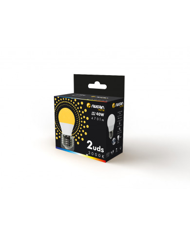 LED SMD ESFERICA PLAST 6W (40W) 470LM E27 180º 3000K 15000H RAYDAN HOME CJ.2
