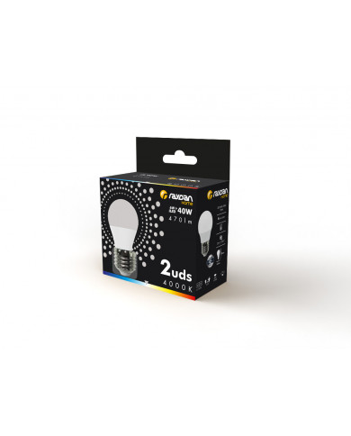 LED SMD ESFERICA PLAST 6W (40W) 470LM E27 180º 4000K 15000H RAYDAN HOME CJ.2