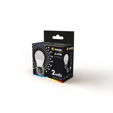 LED SMD ESFERICA PLAST 6W (40W) 470LM E27 180º 4000K 15000H RAYDAN HOME CJ.2