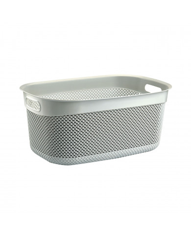 CESTA DISEÑO GOTAS RECTANGULAR COLORES SURTIDOS (50,5x32x23cm) 27L