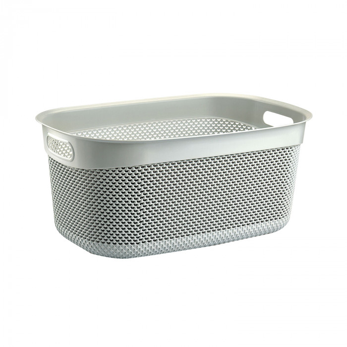 CESTA DISEÑO GOTAS RECTANGULAR COLORES SURTIDOS (50,5x32x23cm) 27L