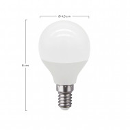 LED SMD ESFERICA PLAST 7,4W (60W) 806LM E14 180º 4000K 15.000H RAYDAN HOME CJ.2