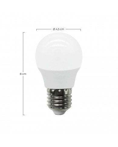 LED SMD ESFERICA PLAST 7,4W (60W) 806LM E27 180º 3000K 15.000H RAYDAN HOME CJ.2