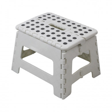 TABURETE PLEGABLE DE PLÁSTICO PEQUEÑO 32X25X22CM COLORES SURTIDOS 7HOUSE RT.1