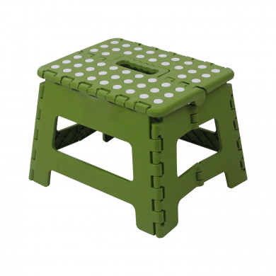 TABURETE PLEGABLE DE PLÁSTICO PEQUEÑO 32X25X22CM COLORES SURTIDOS 7HOUSE RT.1