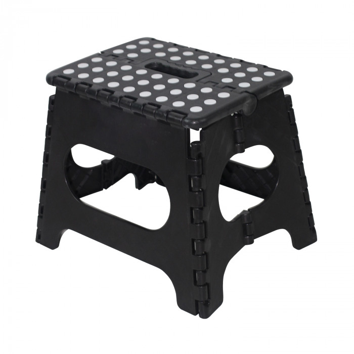 TABURETE PLEGABLE DE PLÁSTICO MEDIANO 33X26'5X27CM COLORES SURTIDOS 7HOUSE RT.1