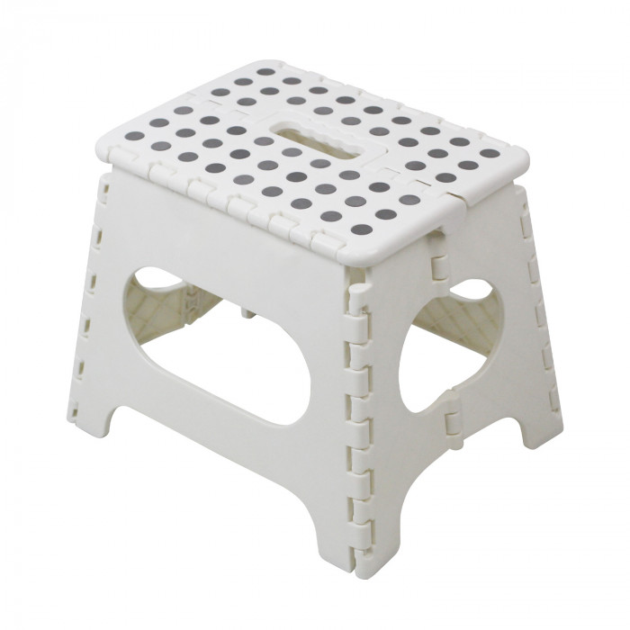 TABURETE PLEGABLE DE PLÁSTICO MEDIANO 33X26'5X27CM COLORES SURTIDOS 7HOUSE RT.1