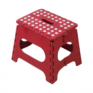 TABURETE PLEGABLE DE PLÁSTICO MEDIANO 33X26'5X27CM COLORES SURTIDOS 7HOUSE RT.1