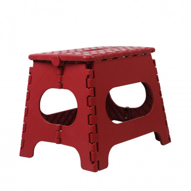 TABURETE PLEGABLE DE PLÁSTICO MEDIANO 33X26'5X27CM COLORES SURTIDOS 7HOUSE RT.1