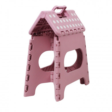 TABURETE PLEGABLE DE PLÁSTICO MEDIANO 33X26'5X27CM COLORES SURTIDOS 7HOUSE RT.1