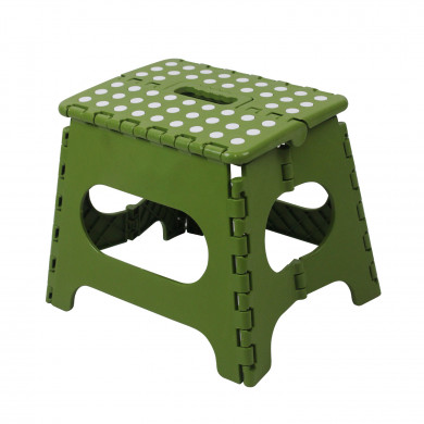 TABURETE PLEGABLE DE PLÁSTICO MEDIANO 33X26'5X27CM COLORES SURTIDOS 7HOUSE RT.1