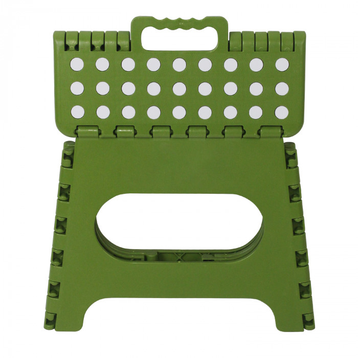 TABURETE PLEGABLE DE PLÁSTICO MEDIANO 33X26'5X27CM COLORES SURTIDOS 7HOUSE RT.1