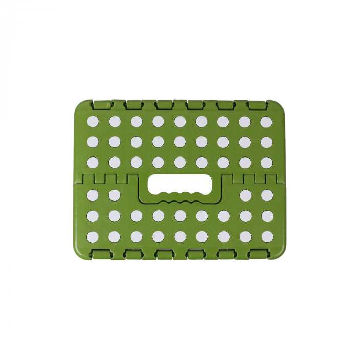 TABURETE PLEGABLE DE PLÁSTICO MEDIANO 33X26'5X27CM COLORES SURTIDOS 7HOUSE RT.1