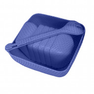 SET DE ENSALADERA CUADRADO COLORES SURTIDOS (9 Pzs)