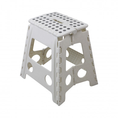 TABURETE PLEGABLE DE PLÁSTICO GRANDE 39X31,5X39 CM COLORES SURTIDOS 7HOUSE RT.1