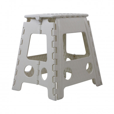 TABURETE PLEGABLE DE PLÁSTICO GRANDE 39X31,5X39 CM COLORES SURTIDOS 7HOUSE RT.1