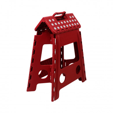 TABURETE PLEGABLE DE PLÁSTICO GRANDE 39X31,5X39 CM COLORES SURTIDOS 7HOUSE RT.1