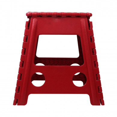 TABURETE PLEGABLE DE PLÁSTICO GRANDE 39X31,5X39 CM COLORES SURTIDOS 7HOUSE RT.1