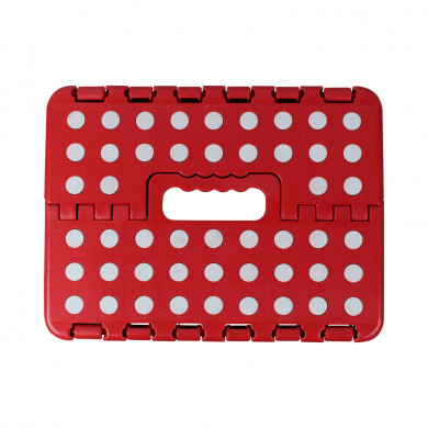 TABURETE PLEGABLE DE PLÁSTICO GRANDE 39X31,5X39 CM COLORES SURTIDOS 7HOUSE RT.1