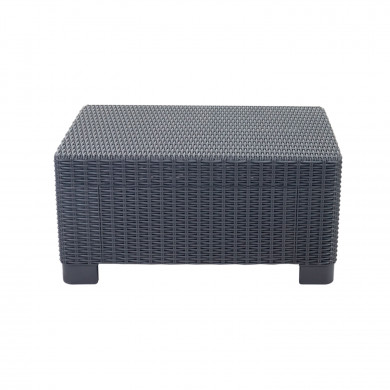 CONJUNTO DE JARDÍN MENORCA GRIS MESA+SOFÁ+2 SILLONES RATÁN 3 BULTOS CJ.1