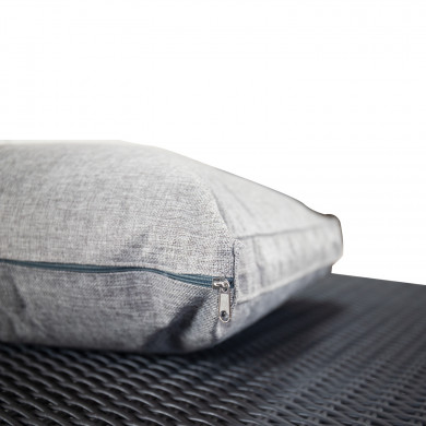 CONJUNTO DE JARDÍN MENORCA GRIS MESA+SOFÁ+2 SILLONES RATÁN 3 BULTOS CJ.1