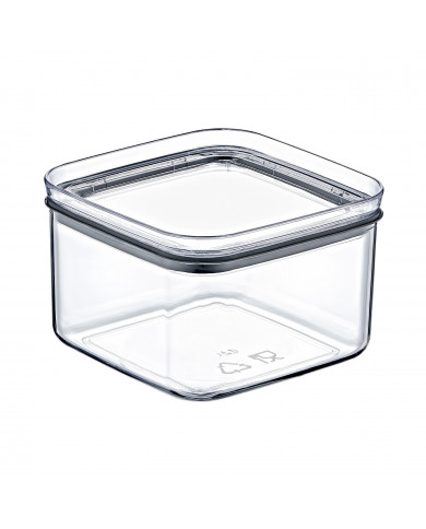 BOTE HERMÉTICO PEQUEÑO CUADRADO (10,5x10.5x7,5cm) 0,5L 7HOUSE RT.1