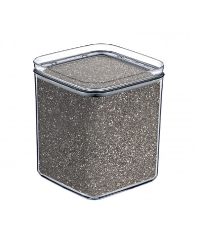 BOTE HERMÉTICO MEDIANO CUADRADO  (10,5x10.5x13cm) 1L 7HOUSE RT.1