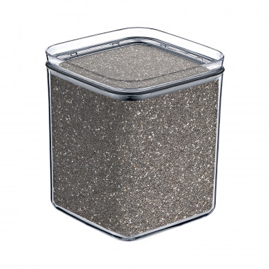 BOTE HERMÉTICO MEDIANO CUADRADO  (10,5x10.5x13cm) 1L 7HOUSE RT.1