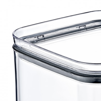 BOTE HERMÉTICO MEDIANO CUADRADO  (10,5x10.5x13cm) 1L 7HOUSE RT.1