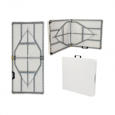 MESA PLEGABLE BLANCA RECTANGULAR 1,5m 7HOUSE CJ.1