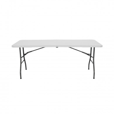 MESA PLEGABLE BLANCA RECTANGULAR 2,4m 7HOUSE CJ.1