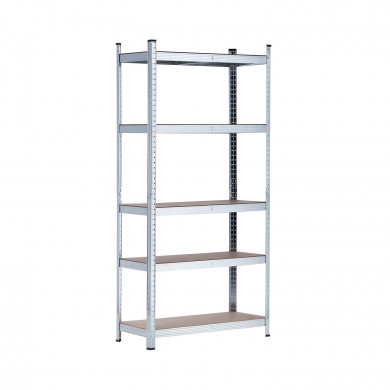 ESTANTERÍA GALVANIZADA 5 BALDAS AJUSTABLES 175KG. 1800x900x400mm
