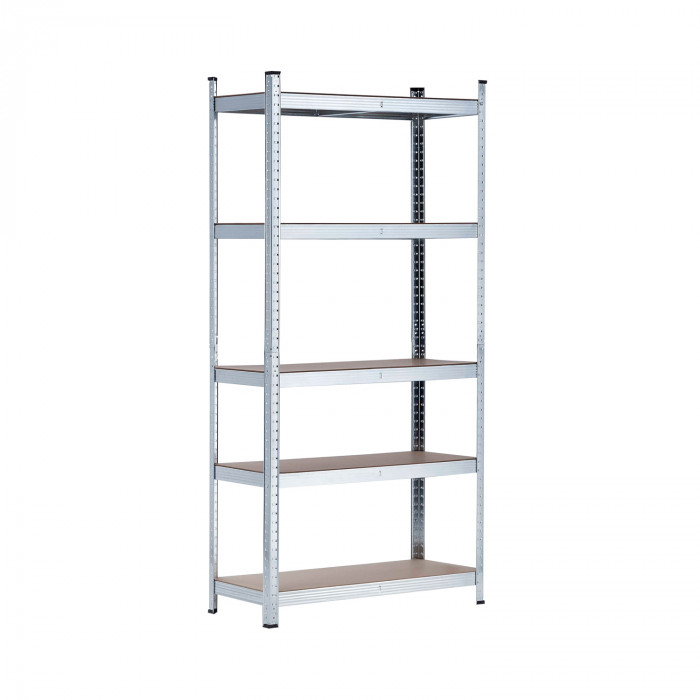 ESTANTERÍA GALVANIZADA 5 BALDAS AJUSTABLES 175KG. 1800x900x400mm