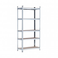 ESTANTERÍA GALVANIZADA 5 BALDAS AJUSTABLES 175KG. 1800x900x400mm