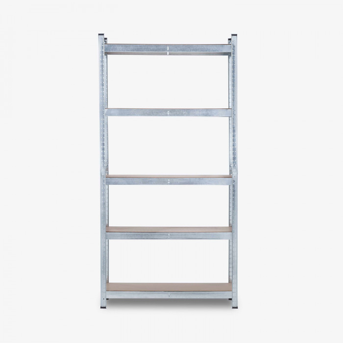 ESTANTERÍA GALVANIZADA 5 BALDAS AJUSTABLES 175KG. 1800x900x400mm