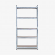ESTANTERÍA GALVANIZADA 5 BALDAS AJUSTABLES 175KG. 1800x900x400mm