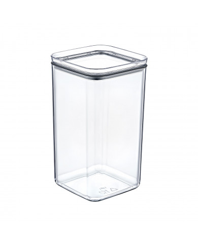 BOTE HERMÉTICO GRANDE CUADRADO  (10,5x10.5x19cm) 1,5L 7HOUSE RT.1