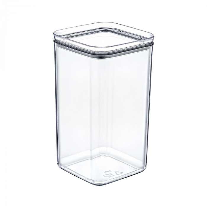 BOTE HERMÉTICO GRANDE CUADRADO  (10,5x10.5x19cm) 1,5L 7HOUSE RT.1