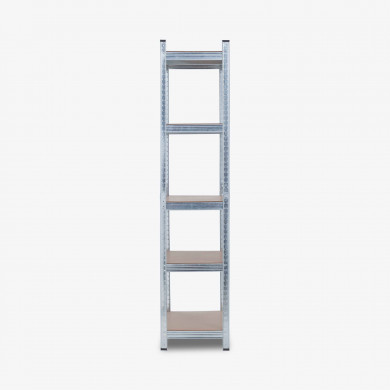 ESTANTERÍA GALVANIZADA 5 BALDAS AJUSTABLES 175KG. 1800x900x400mm